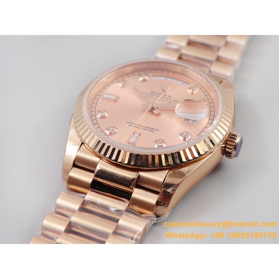 DayDate 36mm Flt Pres RG/RG RG Diam EWF A3255 Mod