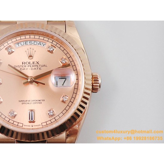 DayDate 36mm Flt Pres RG/RG RG Diam EWF A3255 Mod