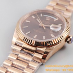 DayDate 36mm Flt Pres RG/RG Brown EWF A3255 Mod