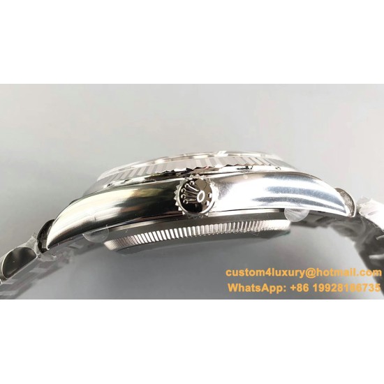 DayDate 128239 36mm SS/SS Grey/Stk EWF V2 A3255(Gain Weight)