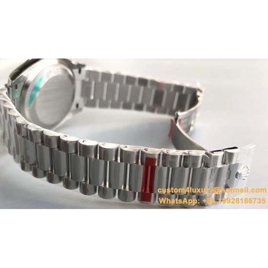 DayDate 128239 36mm SS/SS Grey/Stk EWF V2 A3255(Gain Weight)