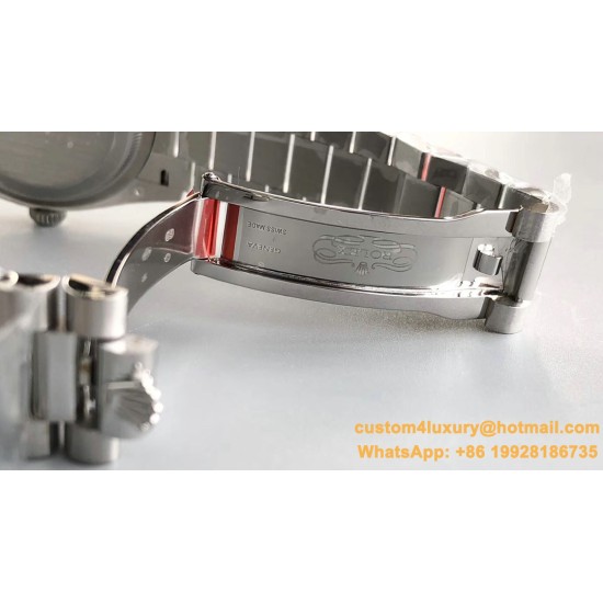 DayDate 128239 36mm SS/SS Grey/Stk EWF V2 A3255(Gain Weight)