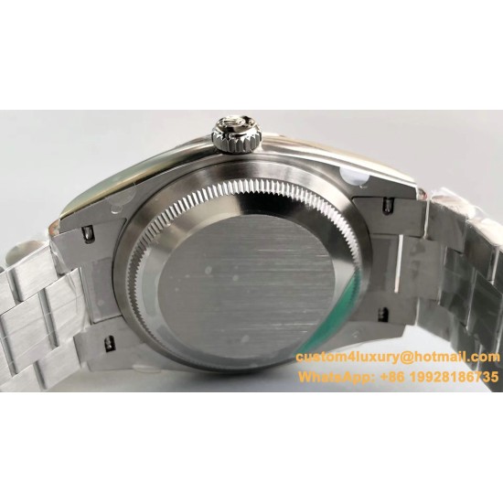 DayDate 128239 36mm SS/SS Grey/Stk EWF V2 A3255(Gain Weight)