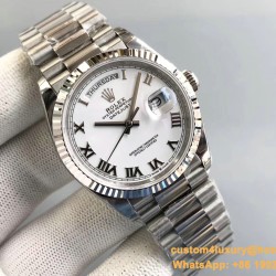 DayDate 228239 36mm SS/SS White/Rmn JDF V4 VR3255 (Gain Weight)