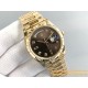 DayDate 128238 36mm YG/YG Brown/Dia QF V3 VR3255(Gain Weight)