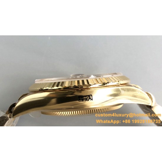 DayDate 128238 36mm YG/YG Brown/Dia QF V3 VR3255(Gain Weight)