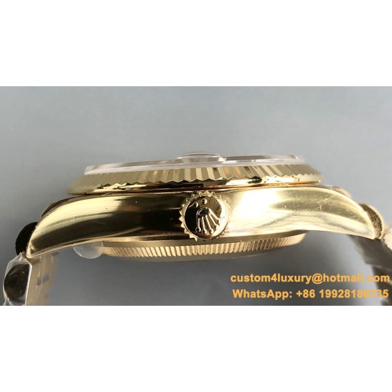 DayDate 128238 36mm YG/YG Brown/Dia QF V3 VR3255(Gain Weight)