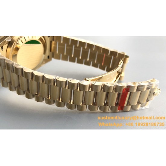 DayDate 128238 36mm YG/YG Brown/Dia QF V3 VR3255(Gain Weight)