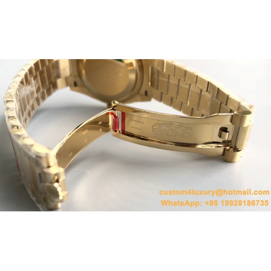 DayDate 128238 36mm YG/YG Brown/Dia QF V3 VR3255(Gain Weight)