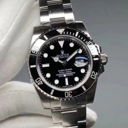 Submariner 124060LN 41mm No Date Black Dial VSF VS3230 Super Clone
