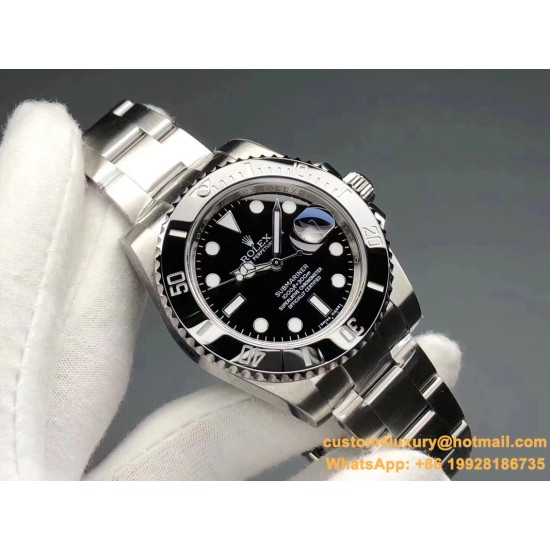 Submariner 124060LN 41mm No Date Black Dial VSF VS3230 Super Clone