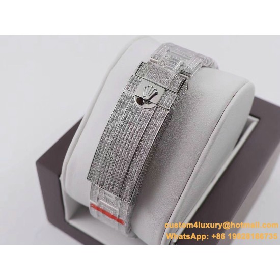 Submariner Diamond 904L SS/SS Green Dial A3135