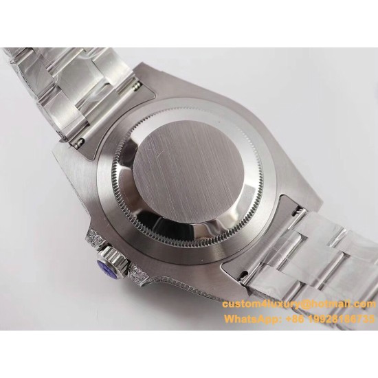 Submariner Diamond 904L SS/SS Green Dial A3135