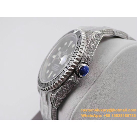 Submariner Diamond 904L SS/SS Black Dial A3135