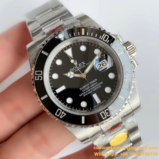 Submariner 116610LN 904L SS/SS Black V10 Noob SA3135