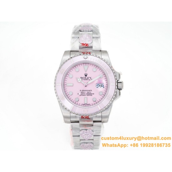 Submariner 116619LB 40MM 904L Pink/Dot SS/SS GMF VS3135