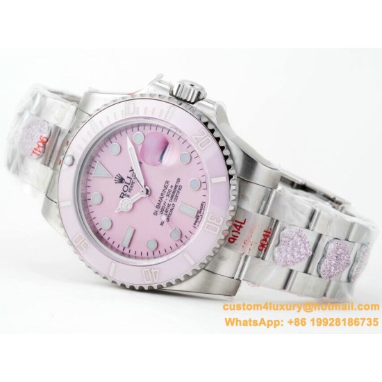 Submariner 116619LB 40MM 904L Pink/Dot SS/SS GMF VS3135