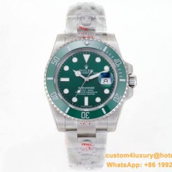 Submariner 116610LV Hulk 40mm SS/SS Green Dial GMF VS3135