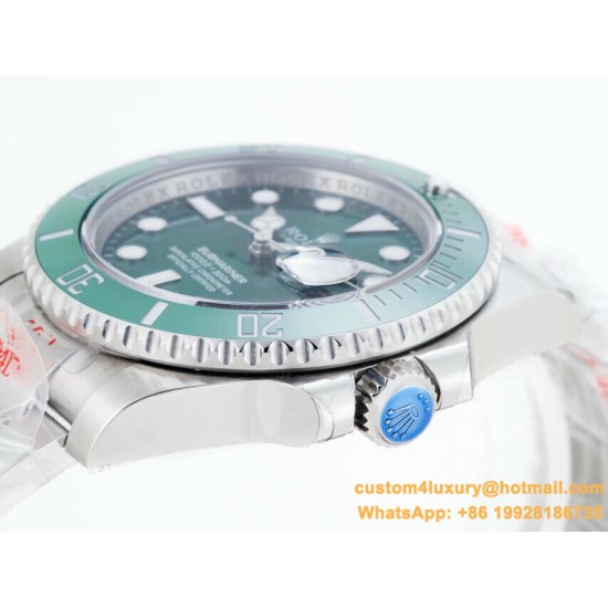Submariner 116610LV Hulk 40mm SS/SS Green Dial GMF VS3135