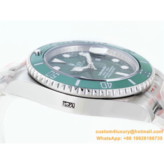 Submariner 116610LV Hulk 40mm SS/SS Green Dial GMF VS3135