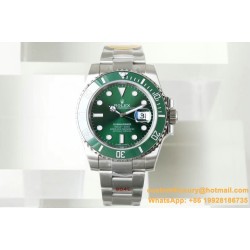 Submariner 116610LV Hulk 40mm SS/SS Green Dial NAIL VS3135