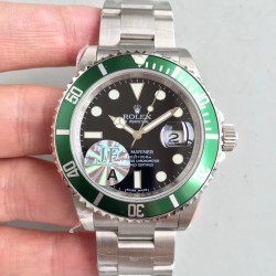 Submariner 126610LV 41MM 904L SS/SS Green Bezel Black Dial JF VR3235