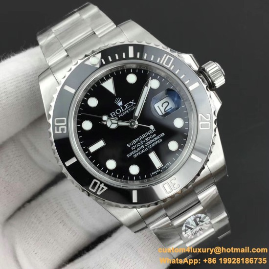Submariner 116610LN 40mm SS/SS Black Dial ARF VS3135