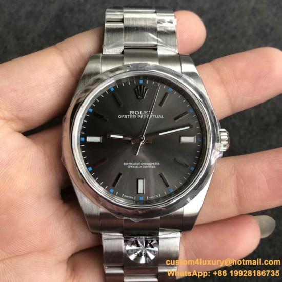 Rolex - Oyster Pert. 39mm 114300 904L SS/SS Grey ARF A3132