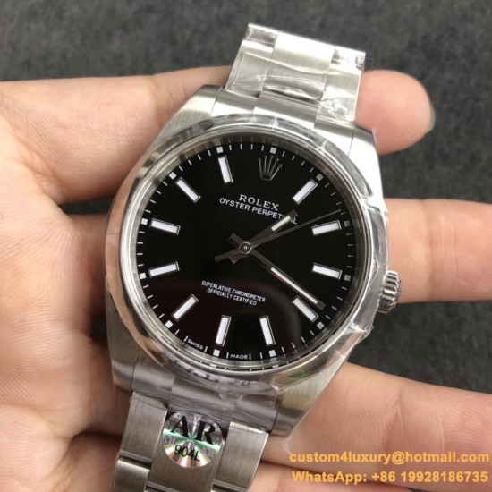 Rolex - Oyster Pert. 39mm 114300 904L SS/SS Black ARF A3132