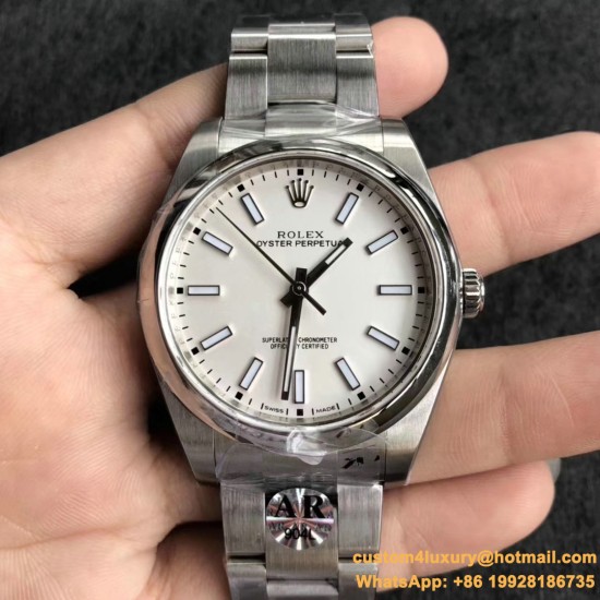 Rolex - Oyster Pert. 39mm 114300 904L SS/SS White ARF A3132