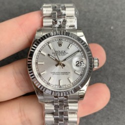 ROLEX - DATEJUST - LADY 31mm Jub Flt SS/SS Silver/Stk GSF A2671