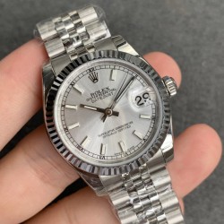 ROLEX - DATEJUST - LADY 31mm Jub Flt SS/SS Silver/Stk GSF A2671