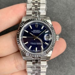 ROLEX - DATEJUST - LADY 31mm Jub Flt SS/SS Blue Stk GSF A2671