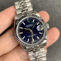 ROLEX - DATEJUST - LADY 31mm Jub Flt SS/SS Blue Stk GSF A2671