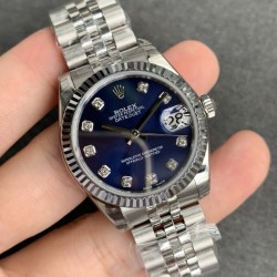 ROLEX - DATEJUST - LADY 31mm Jub Flt SS/SS Blue Dia GSF A2671