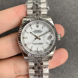 ROLEX - DATEJUST - LADY 31mm Jub Flt SS/SS White Stk GSF A2671
