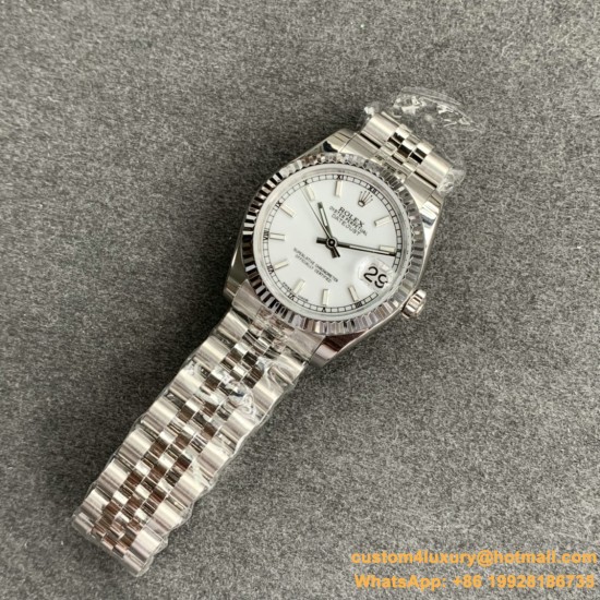 ROLEX - DATEJUST - LADY 31mm Jub Flt SS/SS White Stk GSF A2671
