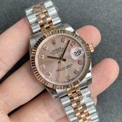 ROLEX - DATEJUST - LADY 31mm Jub Flt RG/SS Pink Dia GSF A2671