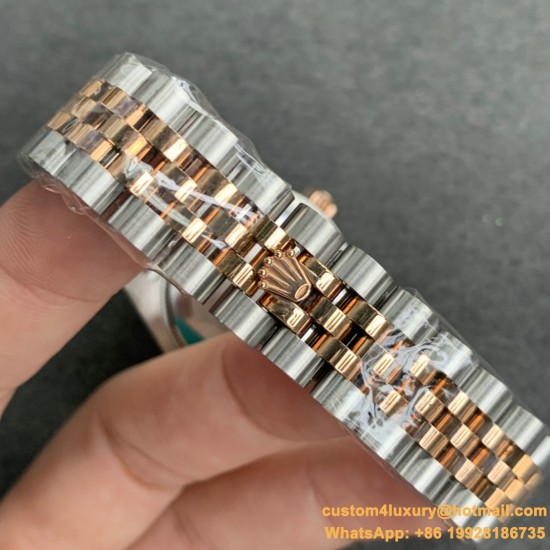 ROLEX - DATEJUST - LADY 31mm Jub Flt RG/SS White Dia GSF A2671