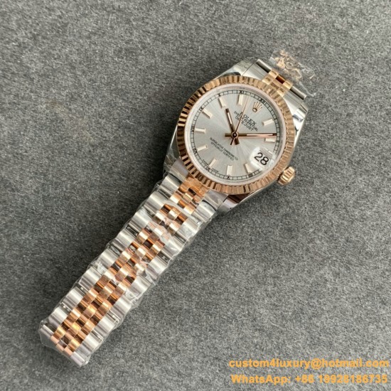 ROLEX - DATEJUST - LADY 31mm Jub Flt RG/SS SS Stk GSF A2671