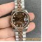 ROLEX - DATEJUST - LADY 31mm Jub Flt RG/SS Brown Dia GSF A2671
