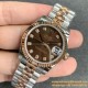 ROLEX - DATEJUST - LADY 31mm Jub Flt RG/SS Brown Dia GSF A2671