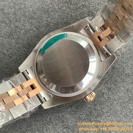 ROLEX - DATEJUST - LADY 31mm Jub Flt RG/SS Brown Dia GSF A2671