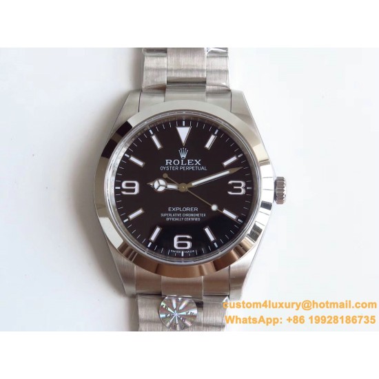 Rolex - Explorer 1 Ref.214270 SS/SS Black ARF Asia 3132