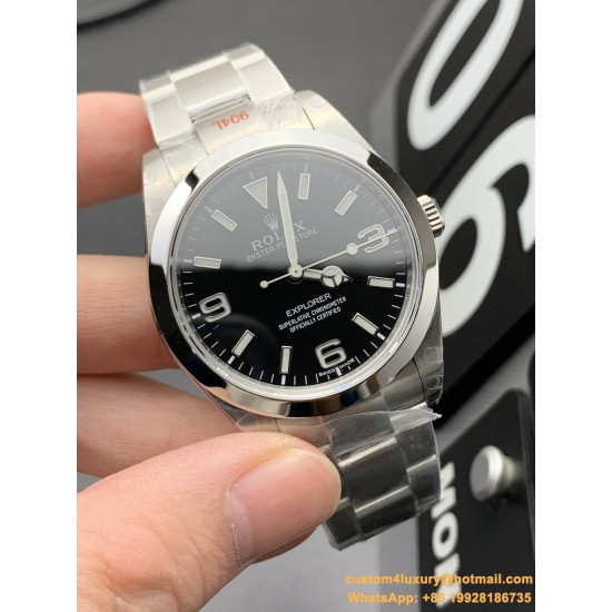 Rolex - Explorer 1 Ref.214270 316L SS/SS Blk 39m GMF Asia 3132