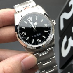 Explorer 124270 36mm 904L SS/SS Black Dial EWF A3230