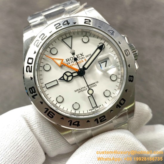 Explorer II 216570 904L SS/SS Wht NOOB Asia 3187 CHS