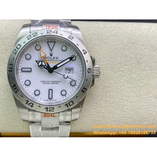 Explorer II 226570 42mm SS/SS White Dial Clean DD3285 Super Clone