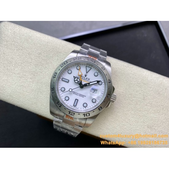 Explorer II 226570 42mm SS/SS White Dial Clean DD3285 Super Clone