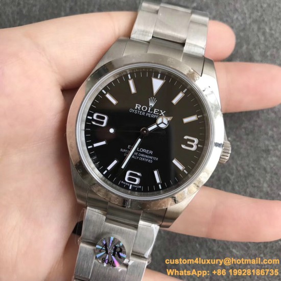 Rolex - Explorer 1 Ref.214270 SS/SS Black ARF Asia 3132